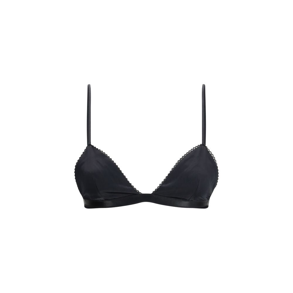 Black Viscose Bra