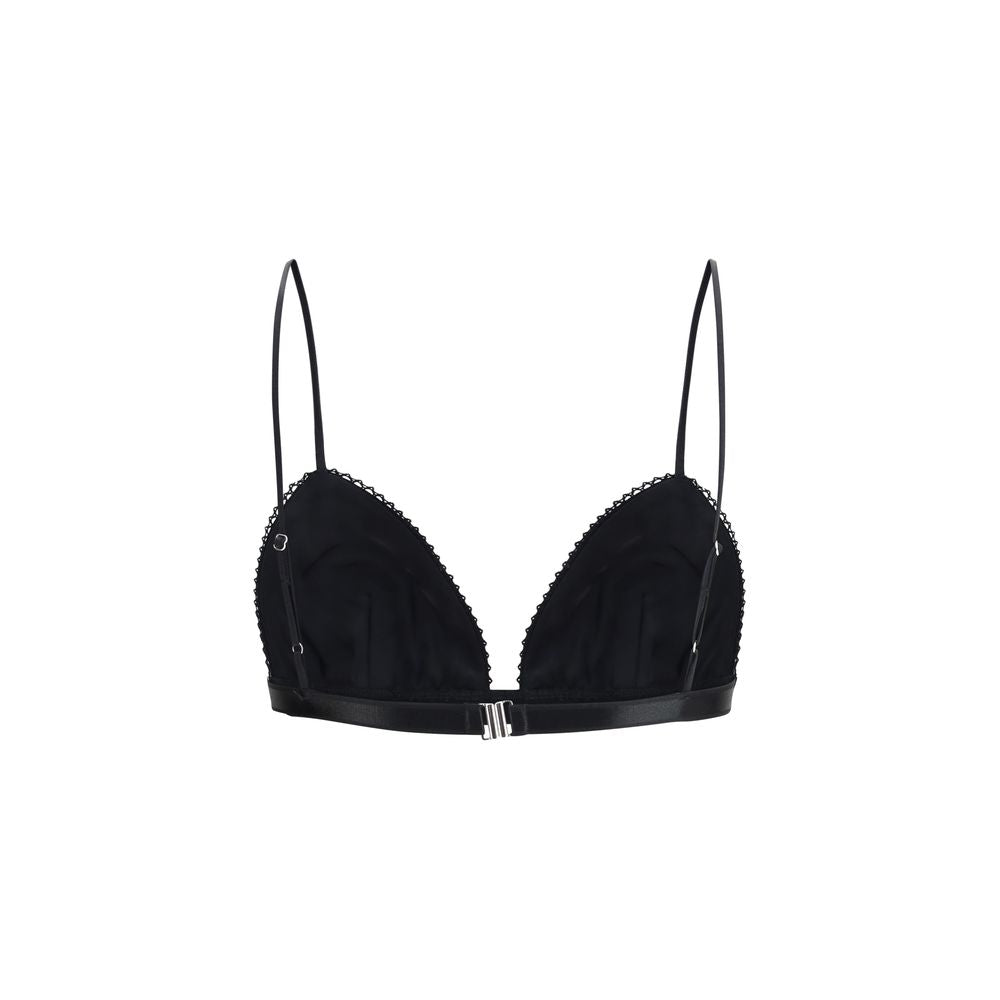 Black Viscose Bra