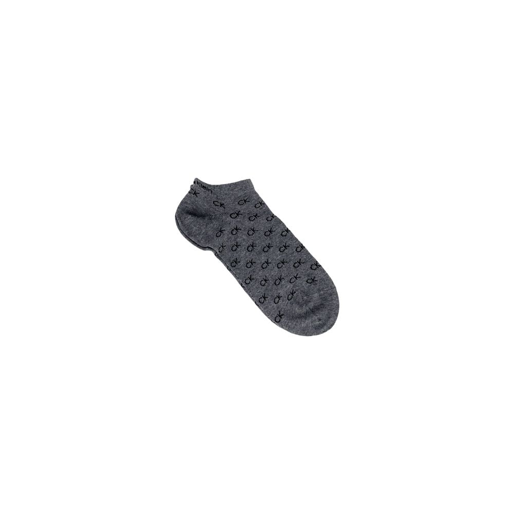 Gray Elastane Socks